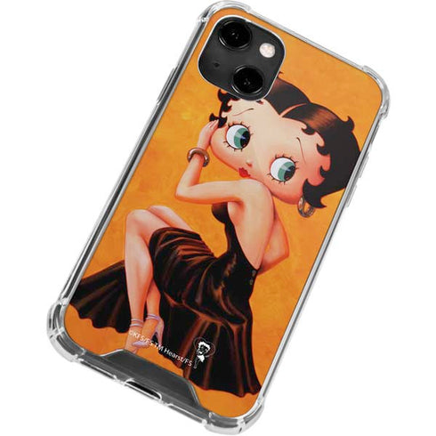 Betty Boop Little Black Dress iPhone 14 Clear Case